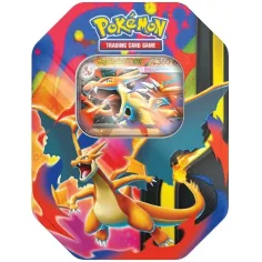 Pokémon TCG: Mega Charizard Tin zestaw kart w metalowej puszce w dwóch wersjach 1szt