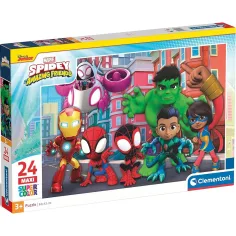 Póki i superbohaterowie 24-elementowa maxi supercolor układanka - Clementoni