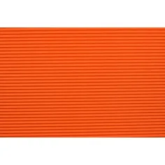 Pomarańczowa dekoracyjna tektura falista 3D w rolce B/2 50x70 cm 1 szt. zdjęcie 2