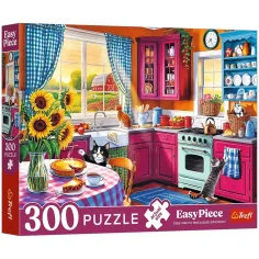 Poranek w kuchni puzzle Easy Piece 300 elementów - Trefl zdjęcie 1
