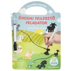 Zadania rozwojowe dla przedszkolaków z zmywalnym markerem - D-Toys
