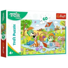 Przygody rodziny Treflików - puzzle 60 elementów - Trefl zdjęcie 1