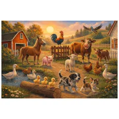 Przyjaciele na farmie 100 elementów puzzle - Trefl zdjęcie 2