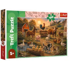 Przyjaciele na farmie 100 elementów puzzle - Trefl zdjęcie 1