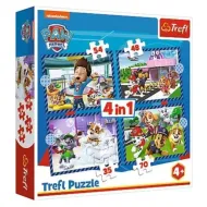 Psi Patrol 4 w 1 puzzle 70-54-48-35 elementów - Trefl
