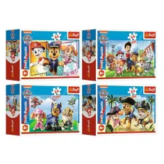 Paw Patrol 54-elementowa mini układanka 4 rodzaje - Trefl