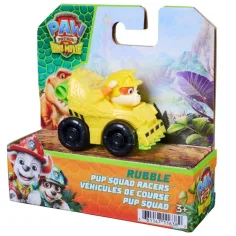 Psi Patrol: Dino Movie mini samochodzik wyścigowy Rubble 6,4 cm - Spin Master