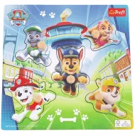 Psi Patrol drewniane puzzle z kształtami - Trefl