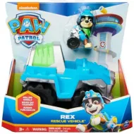 Psi Patrol: Podstawowe pojazdy z figurką psa Rex - Spin Master