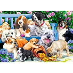 Psy w parku 1000 elementów puzzle - Trefl zdjęcie 2