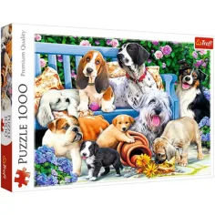 Psy w parku 1000 elementów puzzle - Trefl