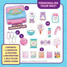 Puffy Pouches: Zestaw Pufi charm design - słodycze zdjęcie 2