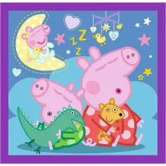 Świnka Peppa 3 w 1 20-36-50 sztuk puzzli - Trefl zdjęcie 4