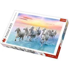 Galopujące białe konie 500-elementowe puzzle - Trefl