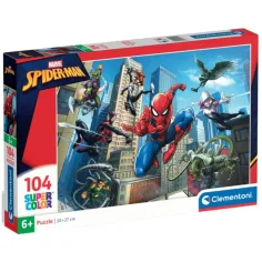 Puzzle Super Color Spider-Man 104 szt. - Clementoni