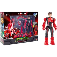 Quantum Heroes: Akcja figura Dinoster Lucio z czerwoną zbroją 20 cm