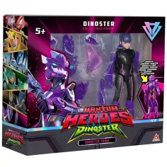 Quantum Heroes: Dinoster Trina figura akcji z fioletową zbroją 20 cm