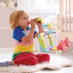 Quercetti: Super Saxoflute Play Eco 24-elementowy zestaw konstrukcyjny instrumentów dętych zdjęcie 2