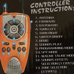 RC interaktywny robot TalkBot z trybem walkie-talkie, w kolorze pomarańczowym, 2,4 GHz zdjęcie 8