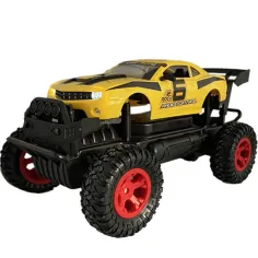 RC Off-Road zdalnie sterowany żółty Camaro z światłem 27 MHz 29cm w skali 1/14 zdjęcie 3