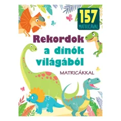 Rekordy ze świata dinozaurów książka popularnonaukowa z naklejkami zdjęcie 1