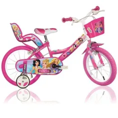 Różowy rower dziecięcy Princess w rozmiarze 14 - rower Dino Bikes
