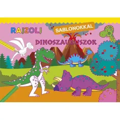 Rysuj z szablonami - Dinozaury kolorowanka