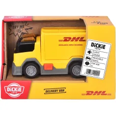 Samochód dostawczy DHL z efektami świetlnymi i dźwiękowymi 15 cm - Dickie Toys zdjęcie 1