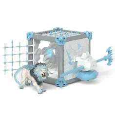 Schleich: Eldrador BattleCave – Zestaw z lodowym lwem (42766)