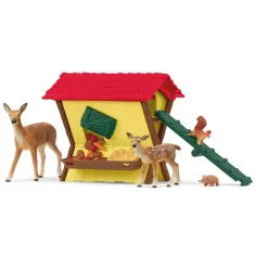 Schleich: Farm World - Karmnik dla dzikich zwierząt zestaw do zabawy (42658) zdjęcie 2