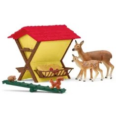 Schleich: Farm World - Karmnik dla dzikich zwierząt zestaw do zabawy (42658) zdjęcie 3