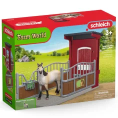 Schleich: Farm World - Stajnia z figurką konia Mustang (42724) zdjęcie 1