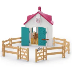 Schleich: Horse Club - Rozkładana stajnia z zestawem z końmi (42703) zdjęcie 4