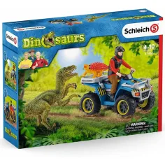 Schleich: Zestaw ucieczki quadem przed Velociraptorem (41466) zdjęcie 1