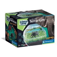 Science & Play: Mini słoń terrarium zestaw zabawek - Clementoni