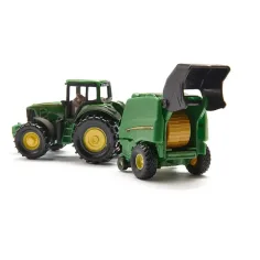 SIKU traktor John Deere z prasą do bel 1/72 zdjęcie 2