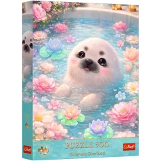Słodka foka 500 sztukowy puzzle premium plus - Trefl zdjęcie 1
