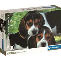 Słodkie szczeniaki HQC 500szt. Compact puzzle - Clementoni