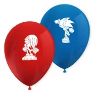 Sonic jeż balon lateksowy zestaw 8 sztuk
