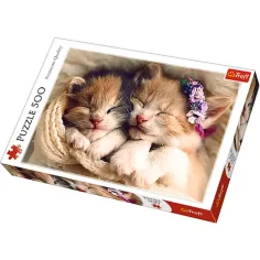 Śpiące kociątka 500 sztuk premium puzzle - Trefl