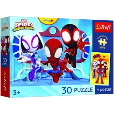 Spidey i przyjaciele w akcji 30-elementowa premium układanka - Trefl zdjęcie 1