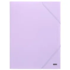 Spirit: Pastelowy fioletowy gumowy folder A/4