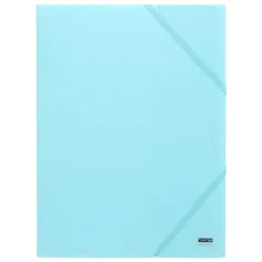 Spirit: Pastelowy niebieski gumowy folder A/4