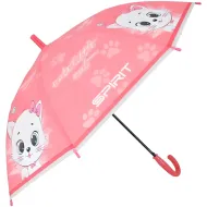 Spirit: Słodki Mały Kot różowy automatyczny parasol 19" 66 cm