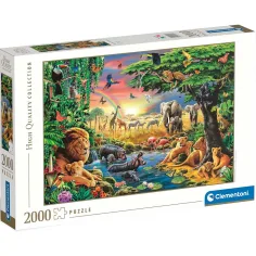 Spotkanie w Afryce HQC 2000-elementowe puzzle - Clementoni
