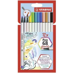 Stabilo: Zestaw pędzelków Pen 68 12 szt.