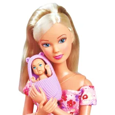 Steffi Love: Steffi ciężarna lalka z łóżeczkiem i akcesoriami - Simba Toys zdjęcie 3