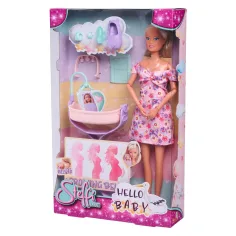 Steffi Love: Steffi ciężarna lalka z łóżeczkiem i akcesoriami - Simba Toys