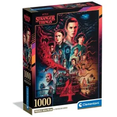 Stranger Things 4. sezon 1000 elementów puzzli z plakatem - Clementoni