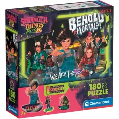 Stranger Things Walka z potworami 180 elementów puzzli z naklejką – Clementoni